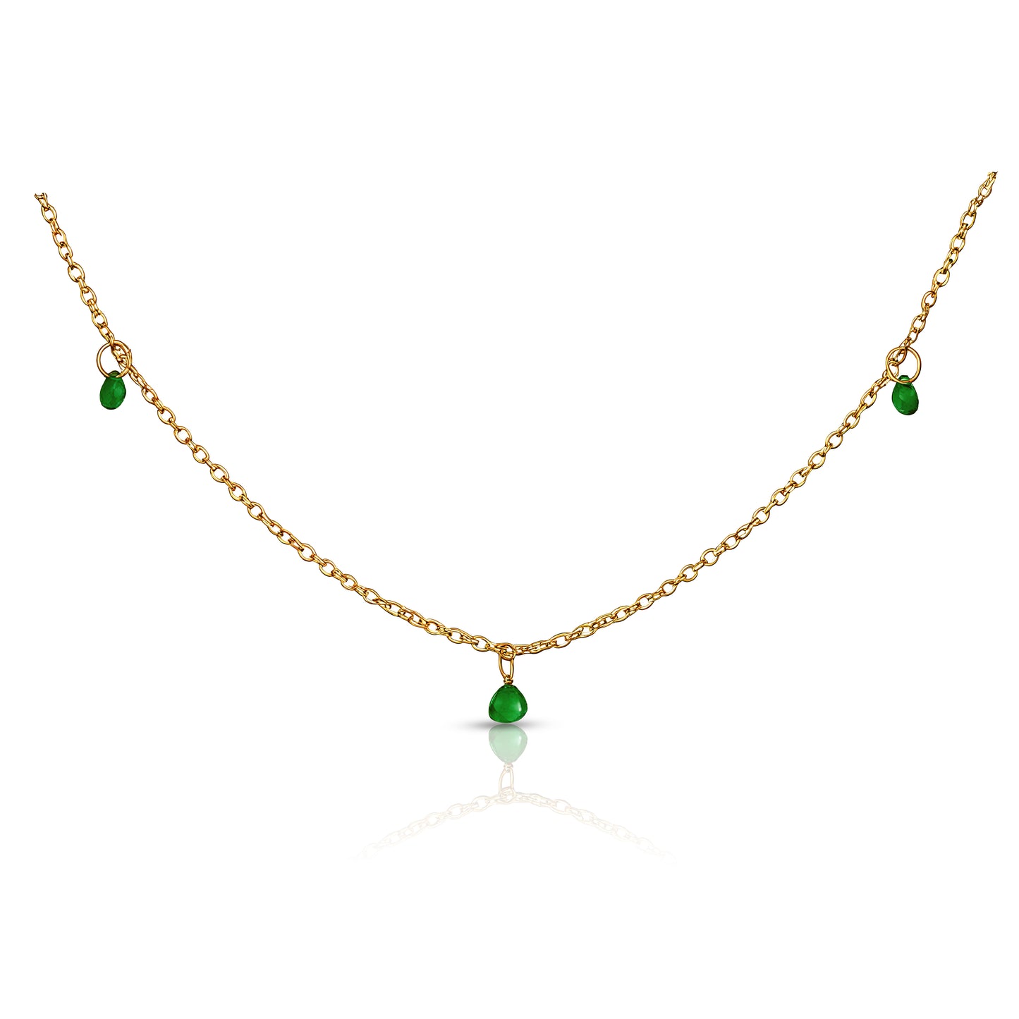 Off Duty Emerald Necklace