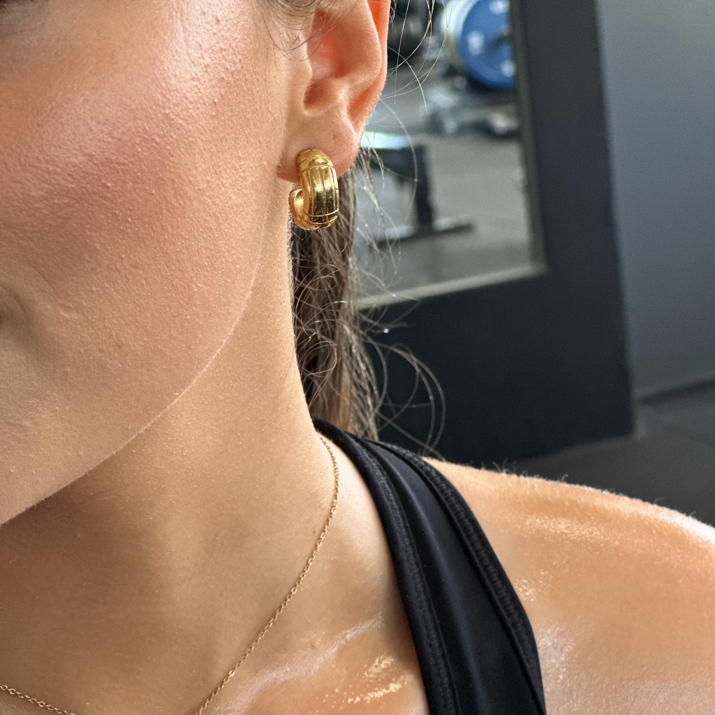 Podium Hoop Earrings - Ever Jewellery 