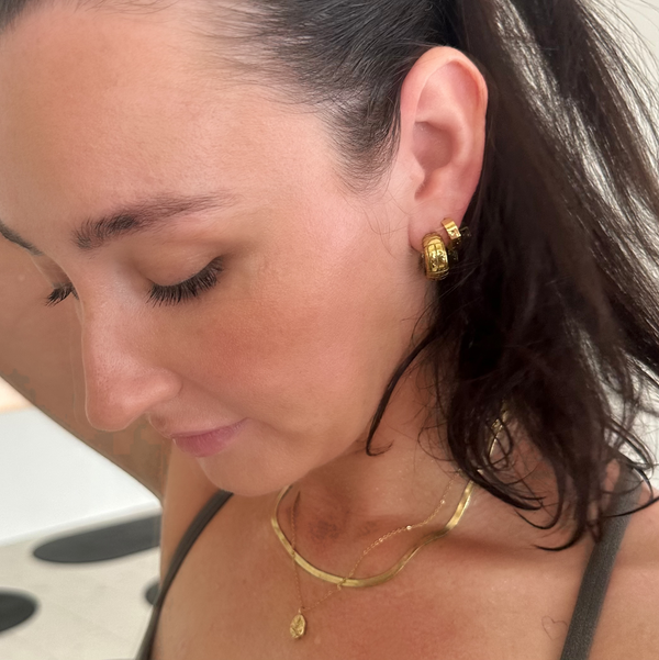 podium-hoop-earrings-lifestyle-side-profile-worn-ever-jewellery
