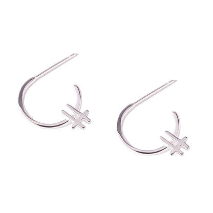 Baseline Silver Hoop Earrings