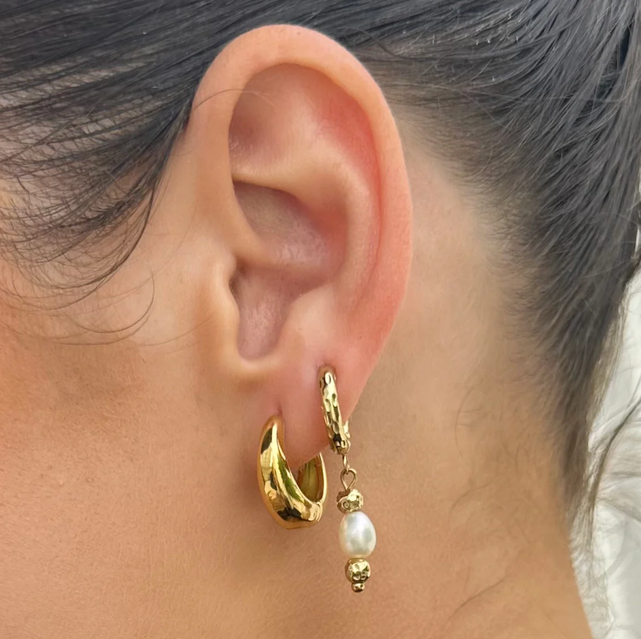 Pearl Gold Earrings Bundle Set - Ever Jewellery 