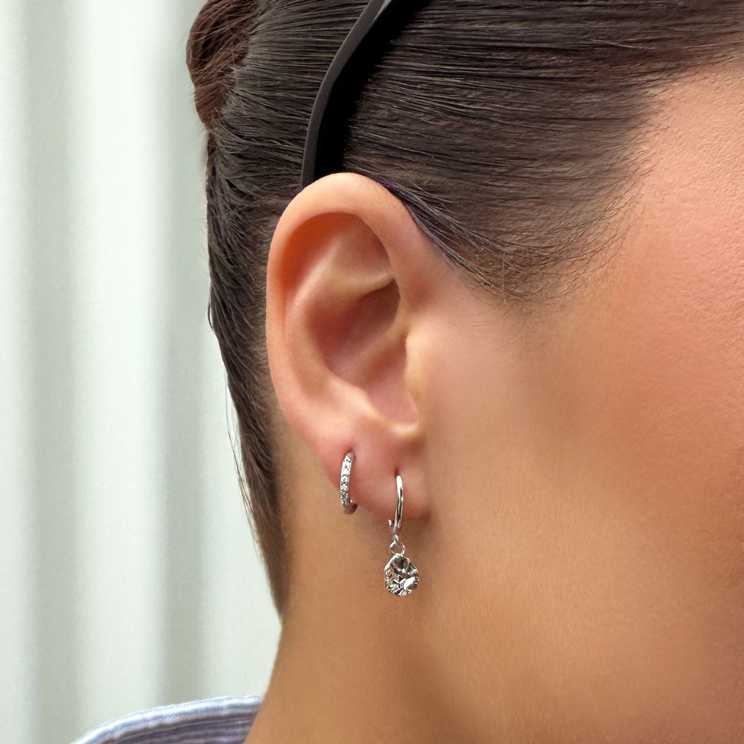 Transition Sleeper Silver Earrings - Ever Jewellery 