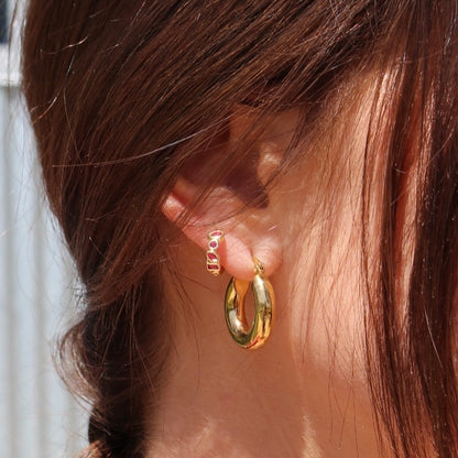 Hustle Hoop Earrings - Small