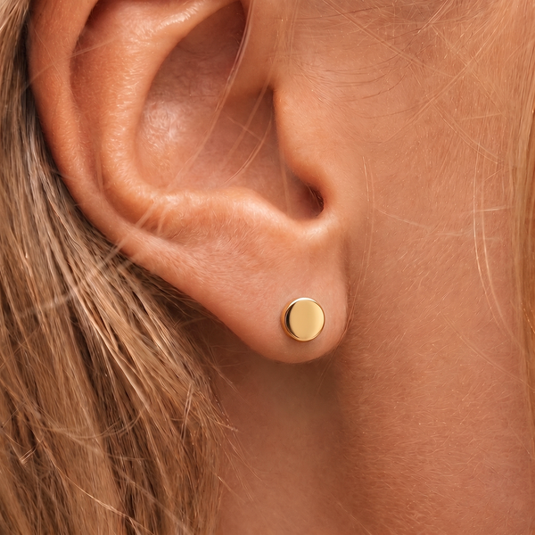 Qualify Gold Stud Earrings - Ever Jewellery 