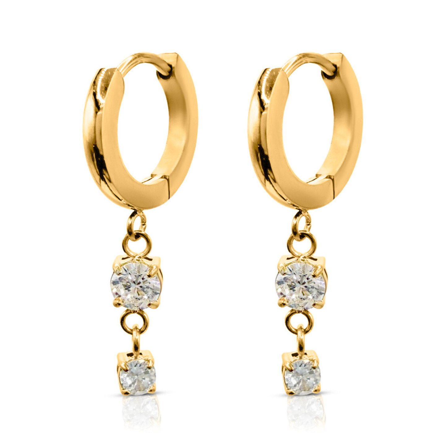 Studio Drop Huggie Earrings - Ever Jewellery 