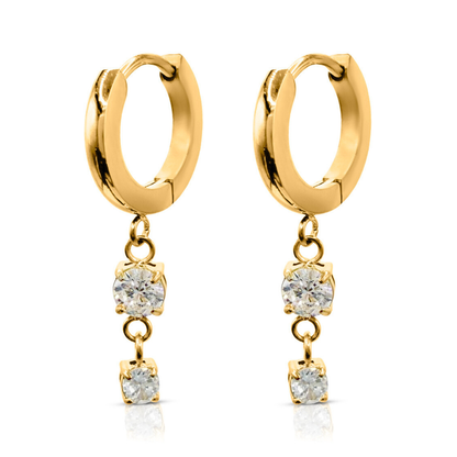 Studio Drop Huggie Earrings - Ever Jewellery 