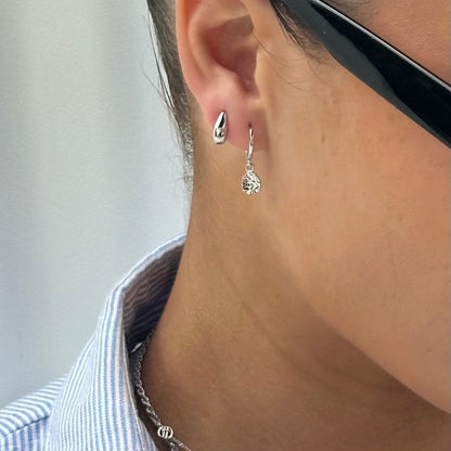 Swift Silver Stud Earrings - Ever Jewellery 