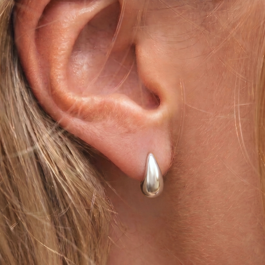 Swift Silver Stud Earrings - Ever Jewellery 
