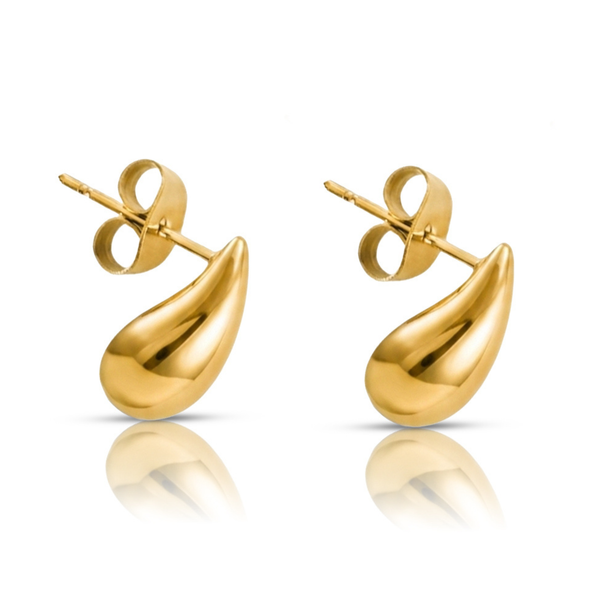 Swift Gold Stud Earrings - Ever Jewellery 