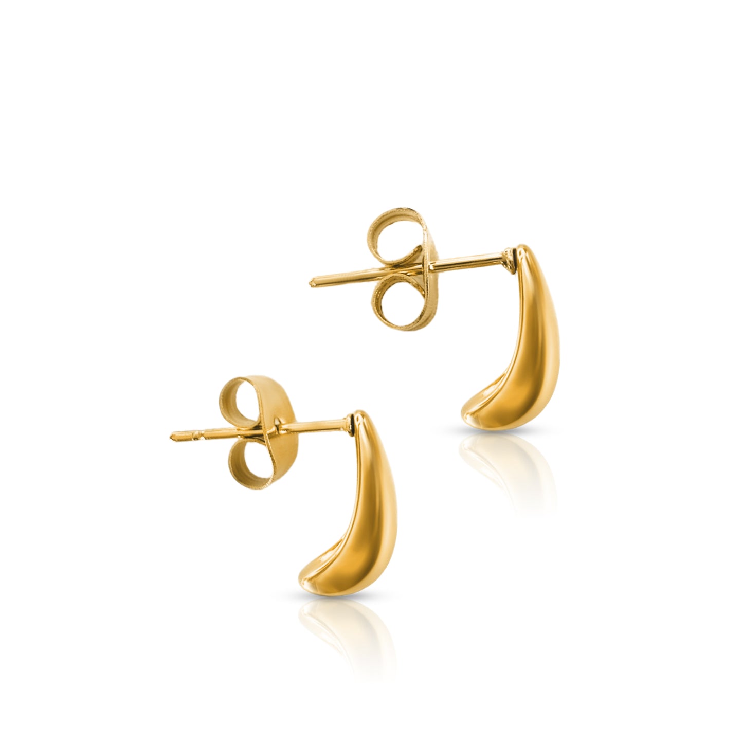 Swift Gold Stud Earrings