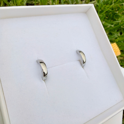 trackside-silver-huggie-earrings-minimalist-silver-hoops-in-gift-box-ever-jewellery