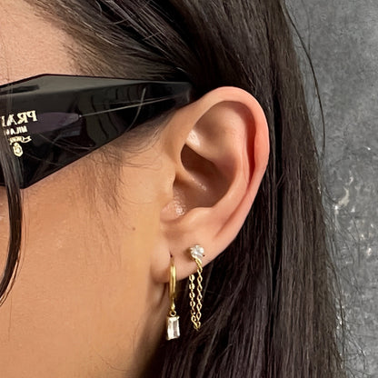 Urban Chain Stud Earrings - Ever Jewellery 