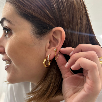 Undefeated Hoop Earrings