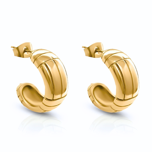 Podium Hoop Earrings - Ever Jewellery 