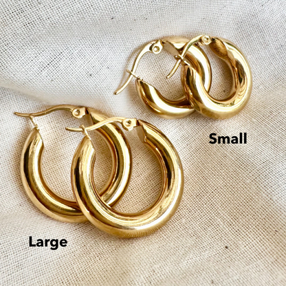 Hustle Hoop Earrings - Small