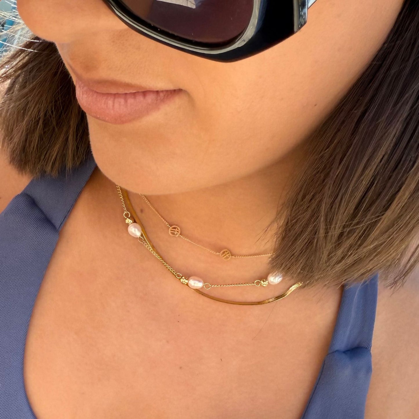 Off Court Pearl Necklace