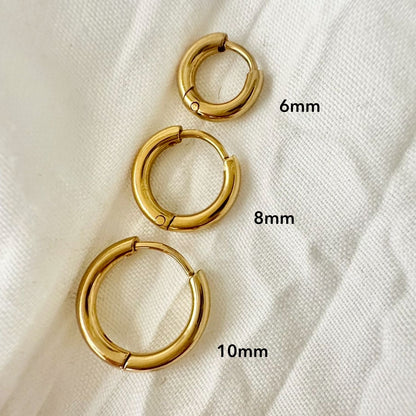 Metro Sleeper Hoop Earrings - Ever Jewellery 