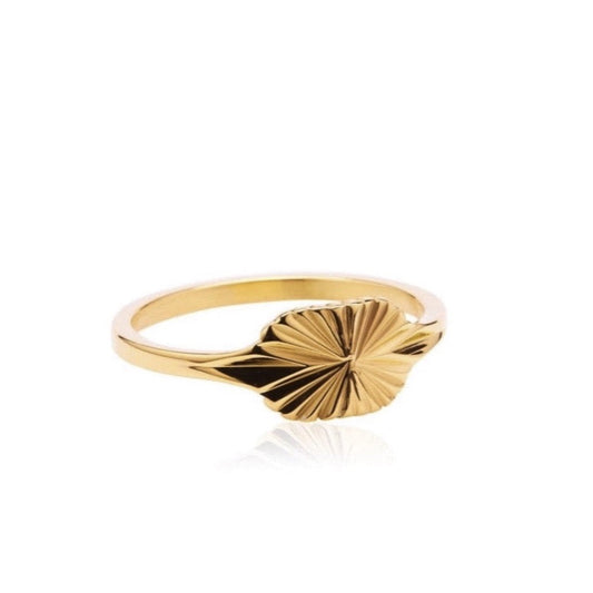 Crossroad Signet Gold Ring - Ever Jewellery 