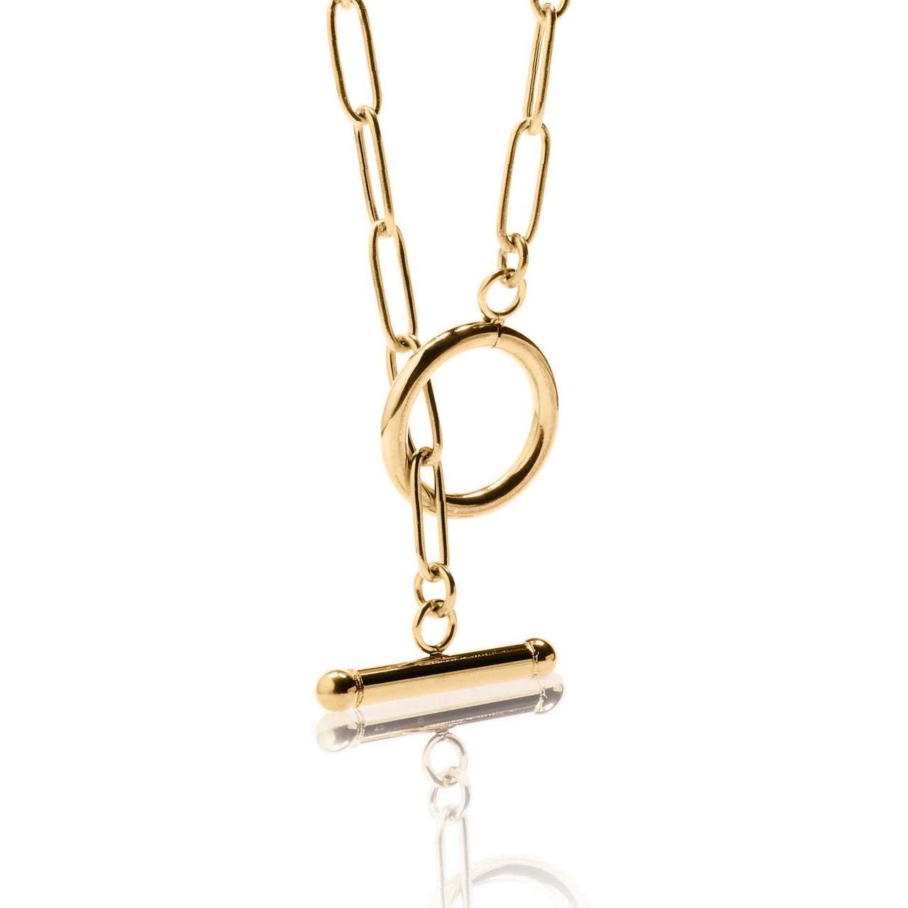 Downtown Gold Toggle Chain Necklace - Ever Jewellery 