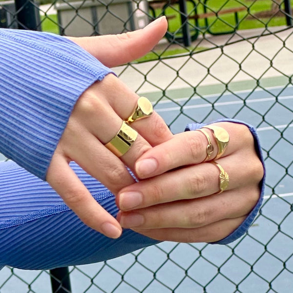 Empire Signet Gold Ring - Ever Jewellery 
