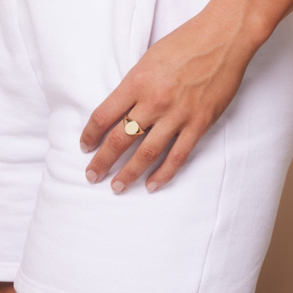 Empire Signet Gold Ring - Ever Jewellery 