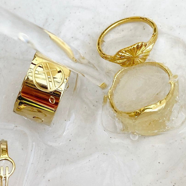 Empire Signet Gold Ring - Ever Jewellery 