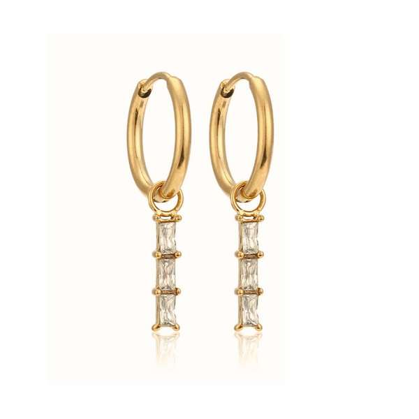 End Game Huggie Earrings