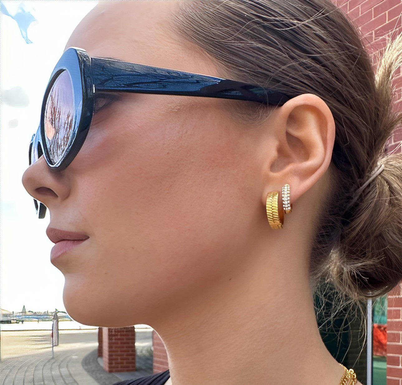 Gravitate Gold Hoop Earrings