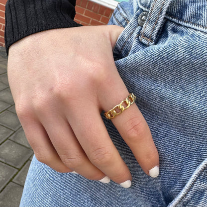 Grind Gold Ring - Ever Jewellery 