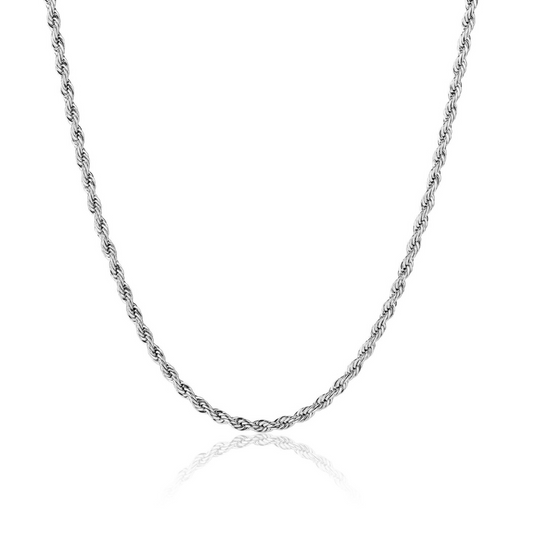 Perform Rope Silver Necklace