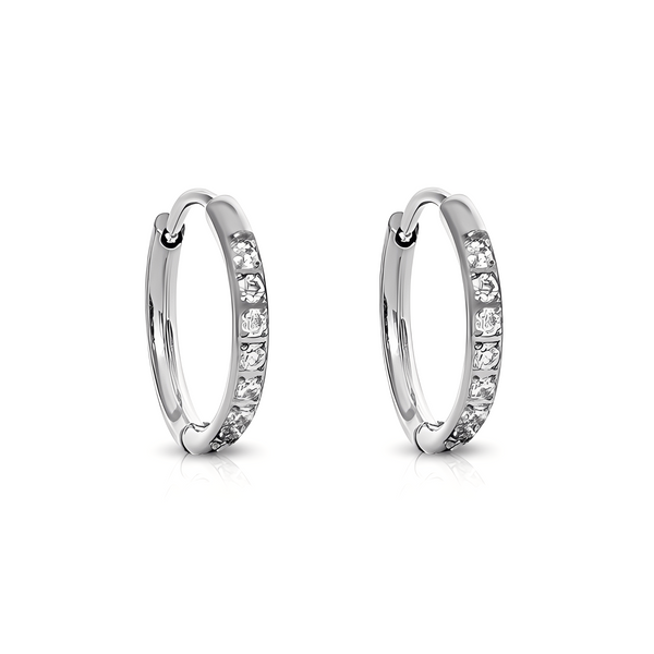 Transition Silver Huggie Earrings - waterproof silver huggie earrings - EVER Jewellery Australia