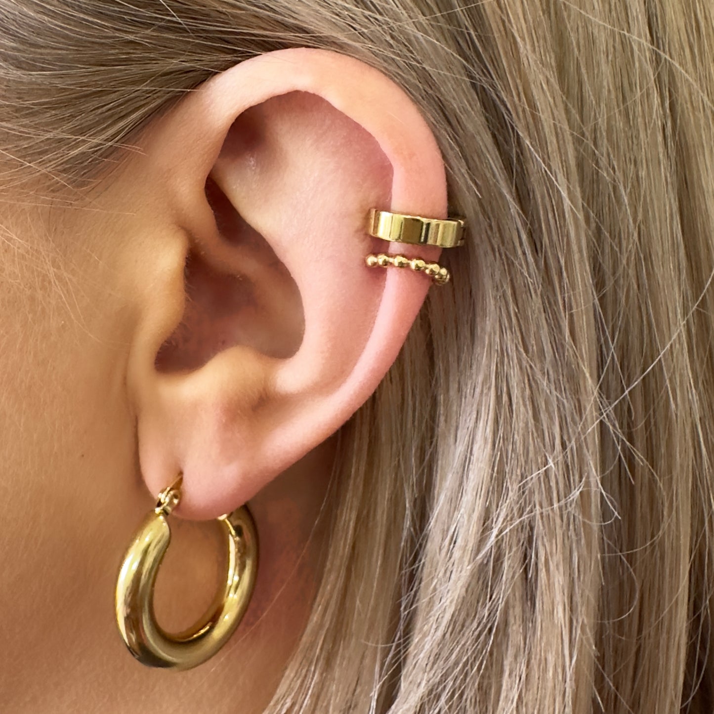 Unite Gold Ear Cuff - Ever Jewellery 